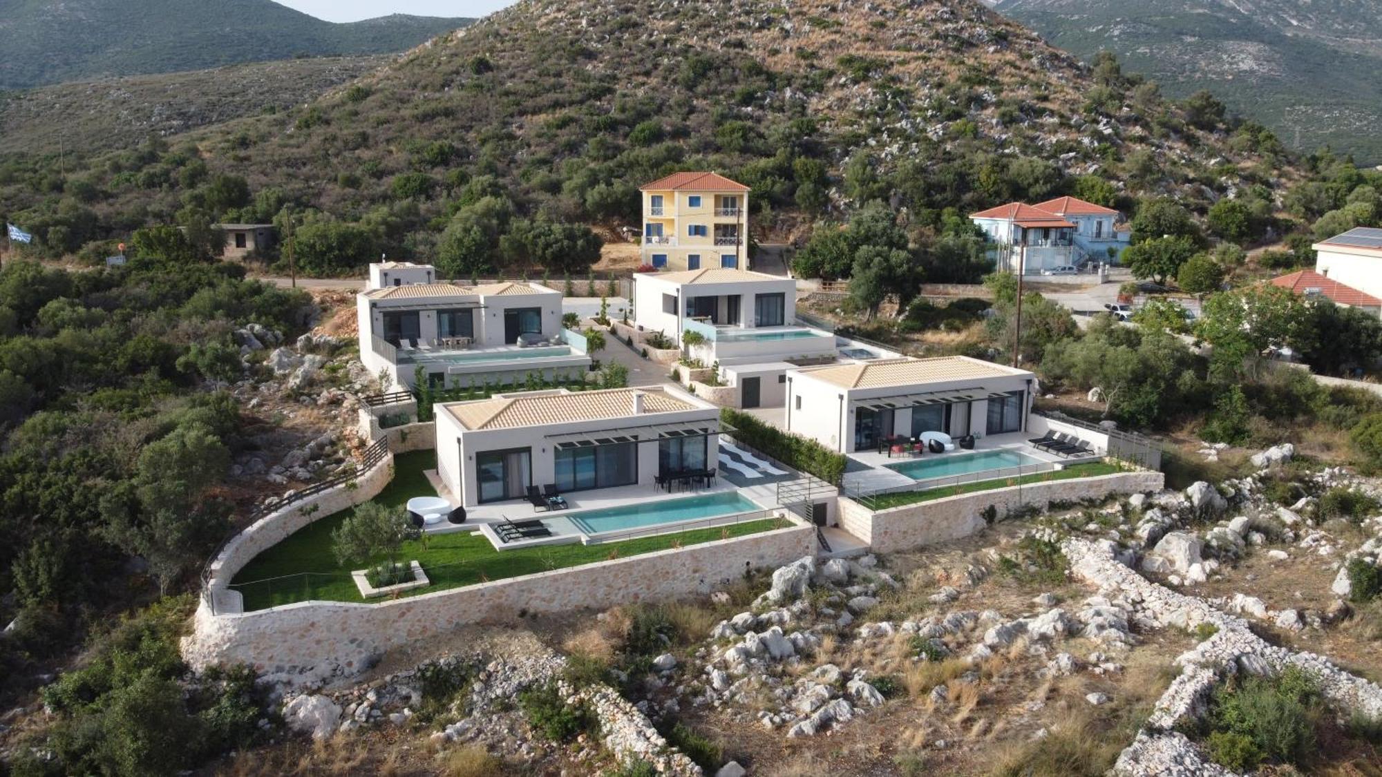 Gem Villas Luxury Sea View Karavádhos Exteriör bild