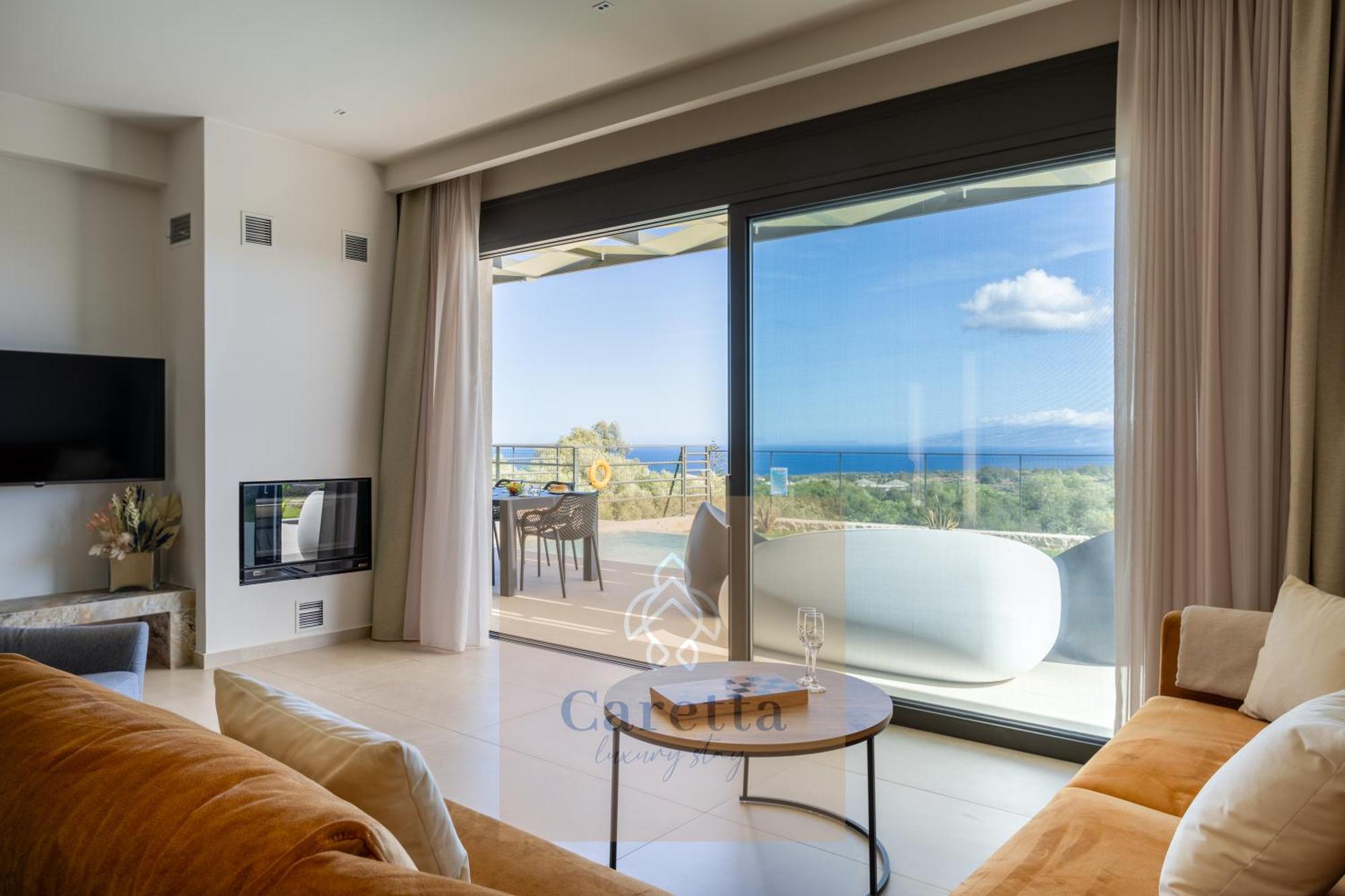 Gem Villas Luxury Sea View Karavádhos Exteriör bild